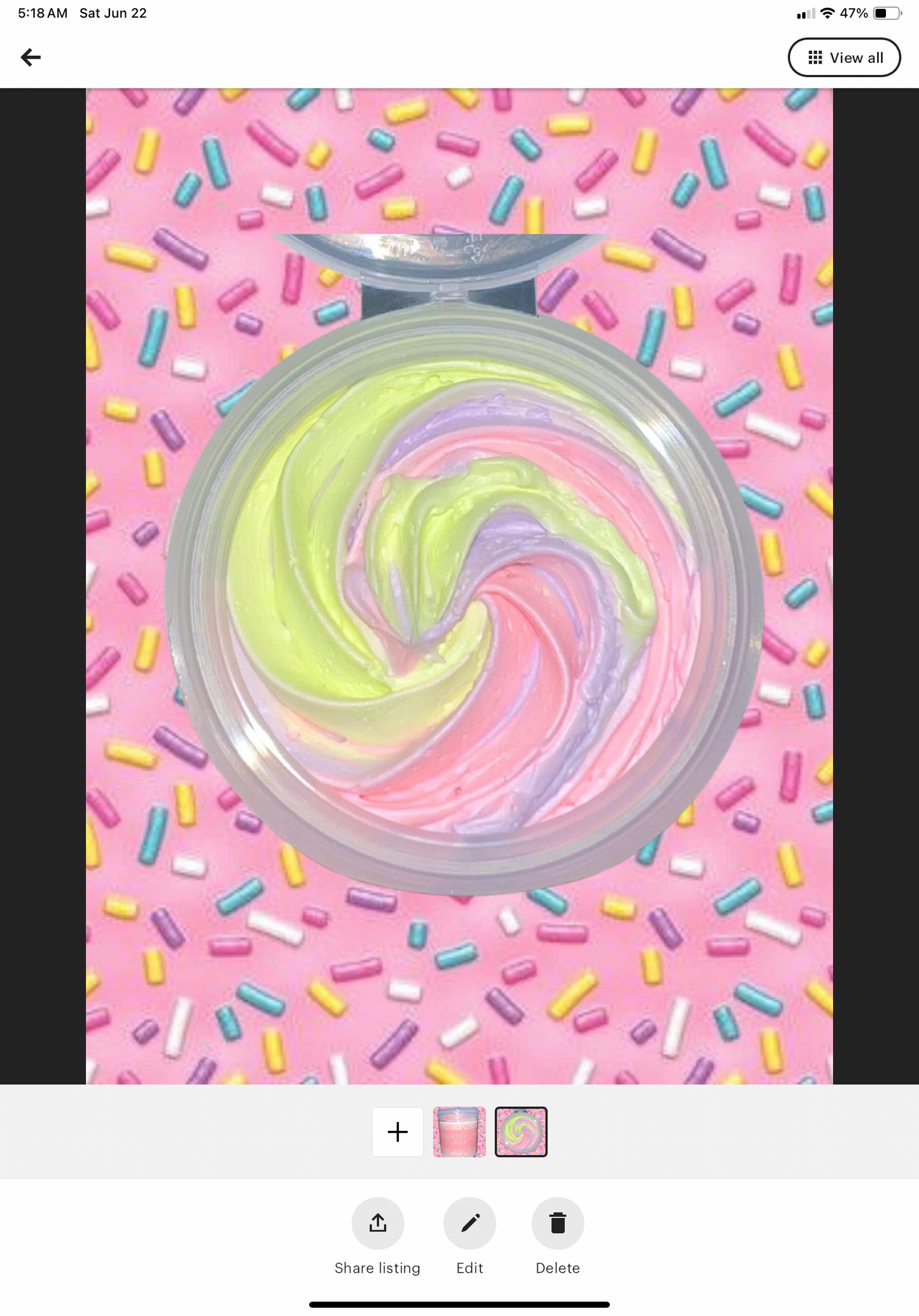 Funfetti Cake Pop Luxurious Whipped Body Butter