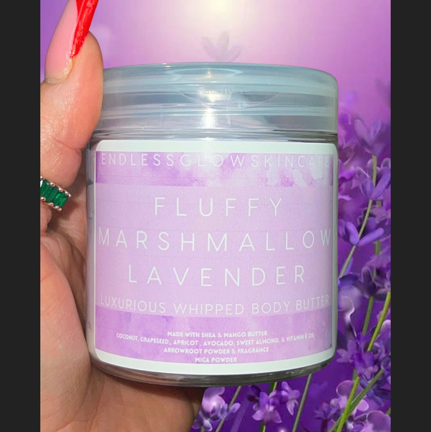 Fluffy Lavender Marshmallow Luxurious Whipped Body Butter