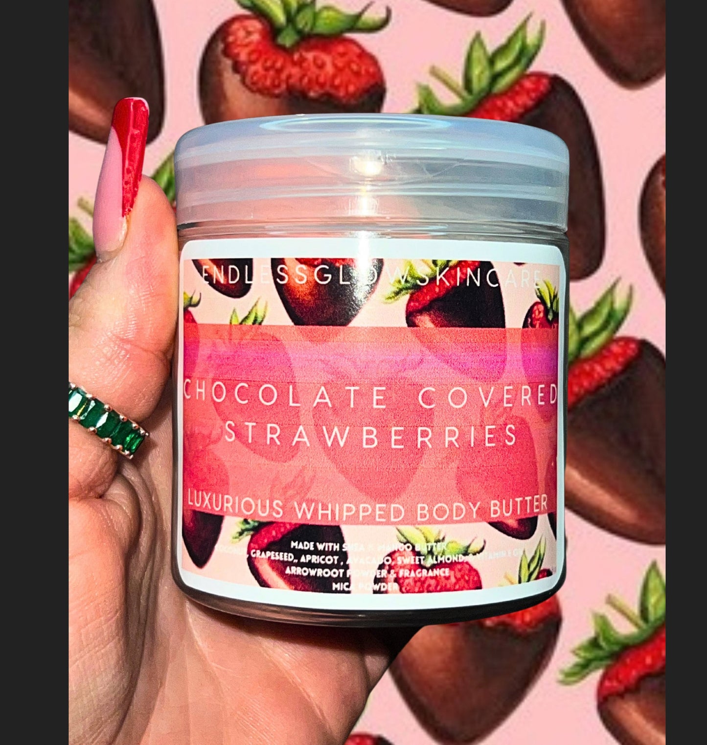 Chocolate Covered Strawberries Luxurious Whipped Body Butter