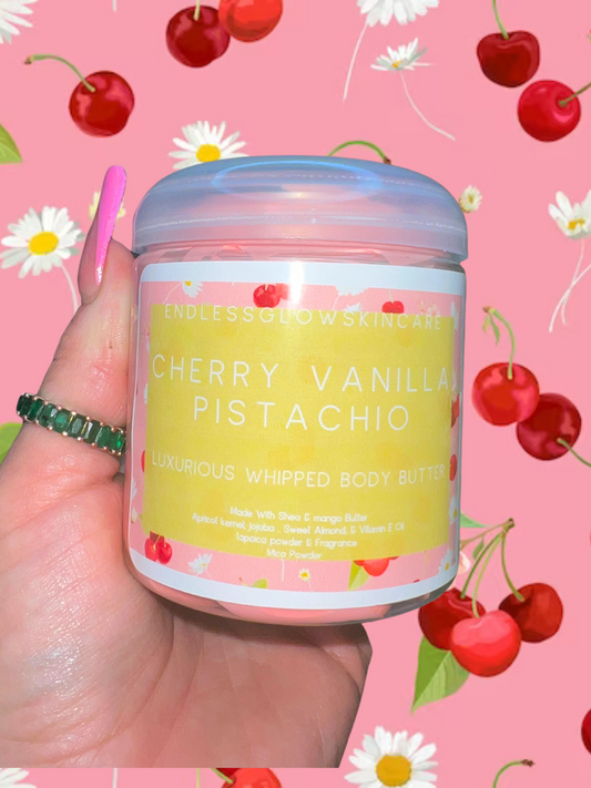 Cherry Vanilla Pistachio Luxurious Whipped Body Butter